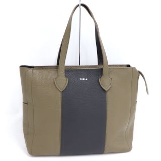 フルラ(Furla)のFURLA メンズ トートバッグ MAN ESSENTIAL レザー カーキ(トートバッグ)