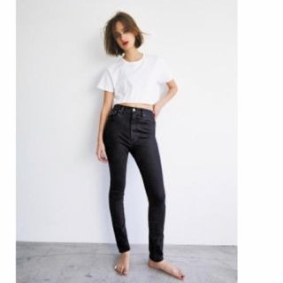 マウジー(moussy)のMOUSSY BLACK Rebirth skinny デニム W26 cc75(デニム/ジーンズ)