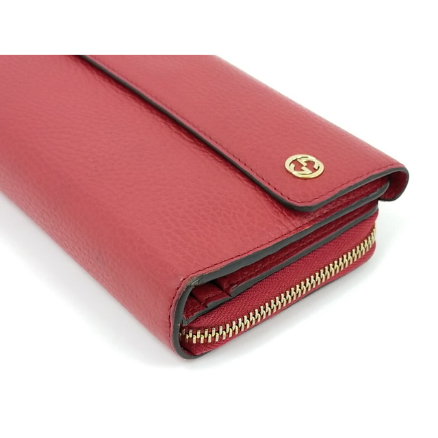 GUCCI ラウンドファスナー 三つ折り 長財布 インターロッキングG GUCCI ラウンドファスナー 三つ折り 長財布 インターロッキングG