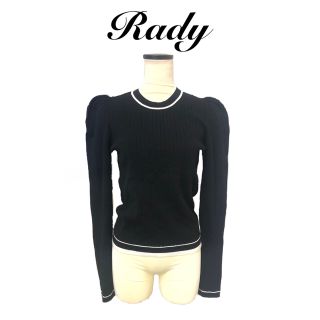 レディー(Rady)のRady ニットトップス バイカラー ライン Mサイズ レディ(ニット/セーター)