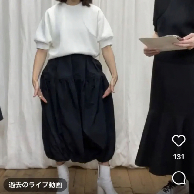 SHETokyo バレルシルエット　タフタ　バルーンスカート　スカート レディースのスカート(ロングスカート)の商品写真