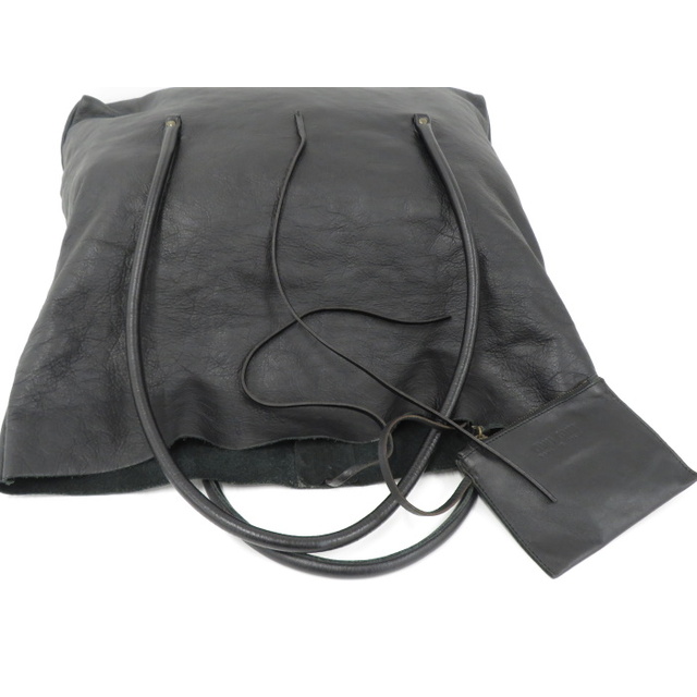 miumiu(ミュウミュウ)のMIUMIU トートバッグ ポーチ付き レザー ブラック レディースのバッグ(トートバッグ)の商品写真