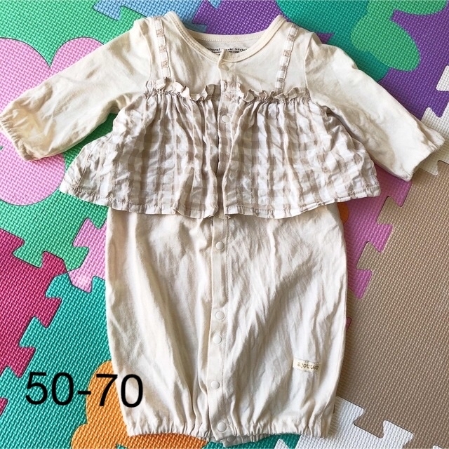 Natural Basic Style 50-70 長袖2wayオール キッズ/ベビー/マタニティのベビー服(~85cm)(ロンパース)の商品写真