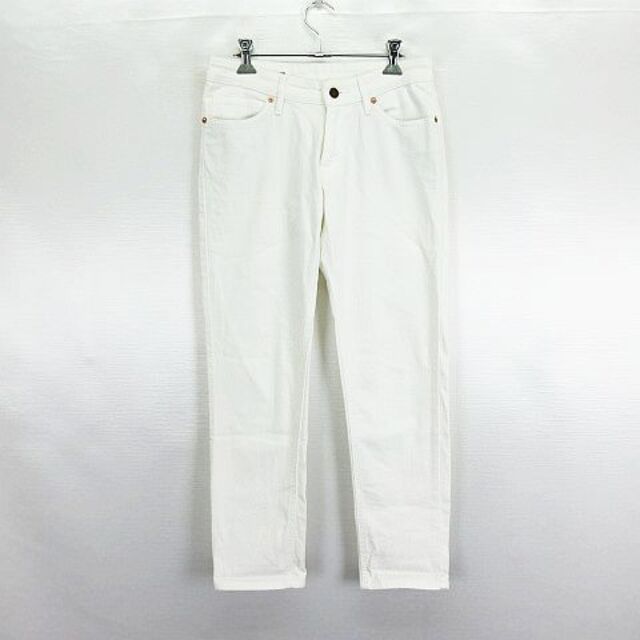MUJI (無印良品)(ムジルシリョウヒン)の無印良品 良品計画 パンツ BOYFIT スリム テーパード 23 ホワイト レディースのパンツ(デニム/ジーンズ)の商品写真