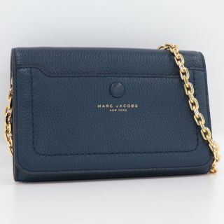 マークジェイコブス(MARC JACOBS)のMARC JACOBS チェーンウォレット レザー ブルー M0014437(財布)