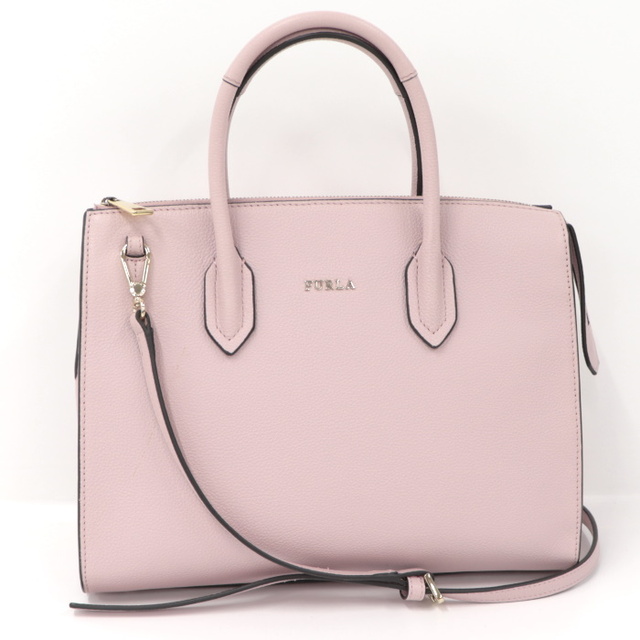 FURLA サッチェルバッグ 2WAYハンドバッグ レザー ピンク 967818