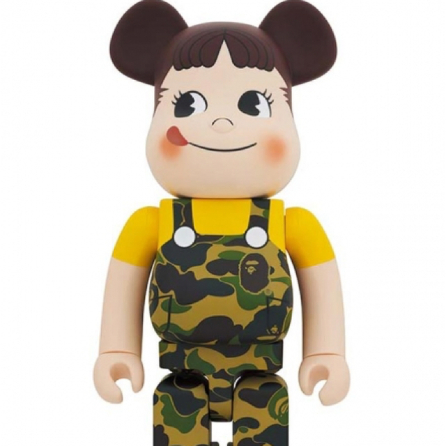 BE＠RBRICK  BAPE(R) × ペコちゃん 1000% グリーンハンドメイド