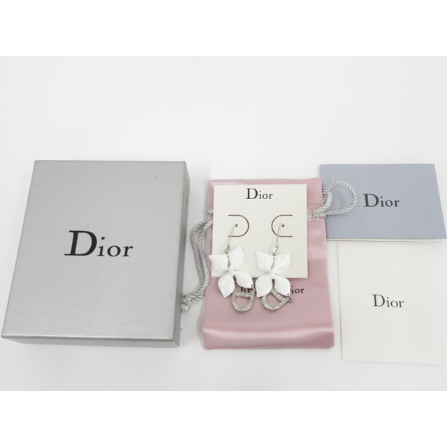 Christian Dior Christian Dior ピアス リボン ロゴ ラインストーン メッキの通販 by サカイのリサイクルショップ  ラクマ店｜クリスチャンディオールならラクマ