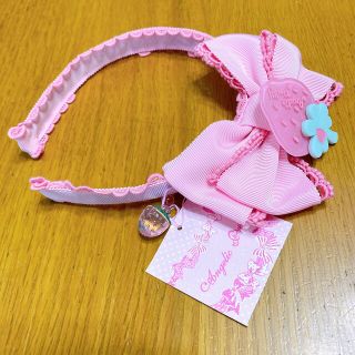 Angelic Pretty いちごちゃんブローチ付きリボンカチューシャ