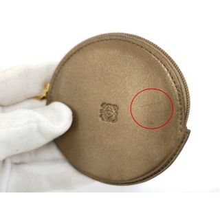 西日本産 LOEWE コインケース アナグラム レザー ブロンズ | www