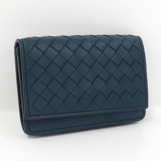 ボッテガヴェネタ(Bottega Veneta)のBOTTEGA VENETA カードケース 名刺入れ ブルー グリーン(名刺入れ/定期入れ)