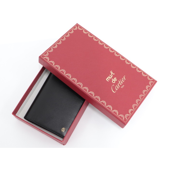 Cartier - CARTIER パシャ ドゥ カルティエ 二つ折り長財布 レザー