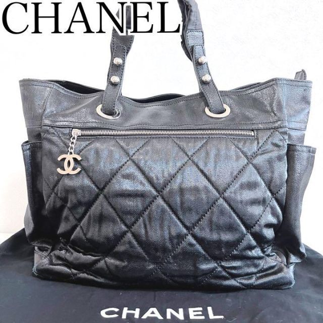 通常便なら送料無料 CHANEL シャネル レザー キャンバス パリ