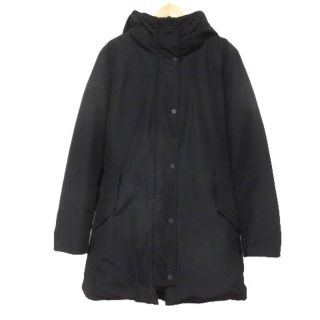 ユニクロ(UNIQLO)のユニクロ ファー欠品 ノンキルトダウンショートコート 411335 ブラック 黒(ダウンコート)