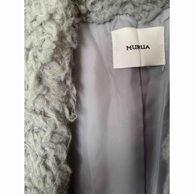 MURUA(ムルーア)の【 美品 】MURUA  ファーコート グレーコート レディースのジャケット/アウター(毛皮/ファーコート)の商品写真
