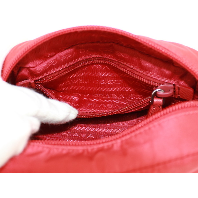 PRADA(プラダ)のPRADA ポーチ ナイロン レッド 1NE175 レディースのファッション小物(ポーチ)の商品写真