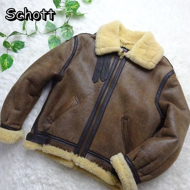 Schott B-3 フライトジャケット ムートンジャケット 40 米国製 Schott B-3 フライトジャケット ムートンジャケット 40 米国製