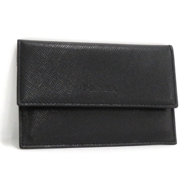 PRADA - PRADA カードケース サフィアーノ レザー ブラック M229 PRADA - PRADA カードケース サフィアーノ レザー ブラック M229