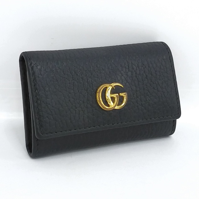 Gucci(グッチ)のGUCCI 6連キーケース GGマーモント レザー ブラック 456118 レディースのファッション小物(その他)の商品写真