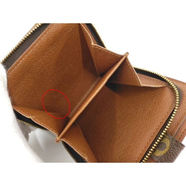 LOUIS VUITTON コンパクトジップ 二つ折り財布 モノグラム - 財布