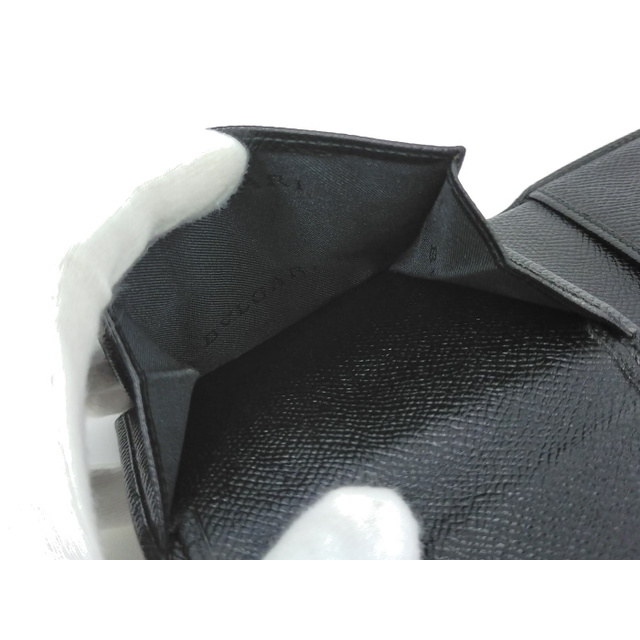 BVLGARI(ブルガリ)のBVLGARI 二つ折り財布 レザー ブラック 20817 メンズのファッション小物(長財布)の商品写真