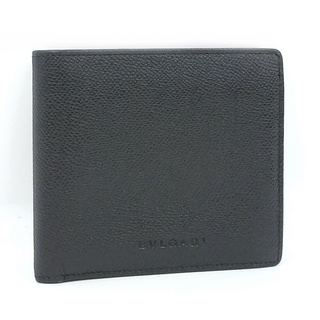 ブルガリ(BVLGARI)のBVLGARI 二つ折り財布 レザー ブラック 20817(長財布)