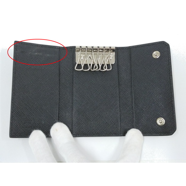 PRADA - PRADA 6連キーケース レザー ブラックの通販 by サカイの