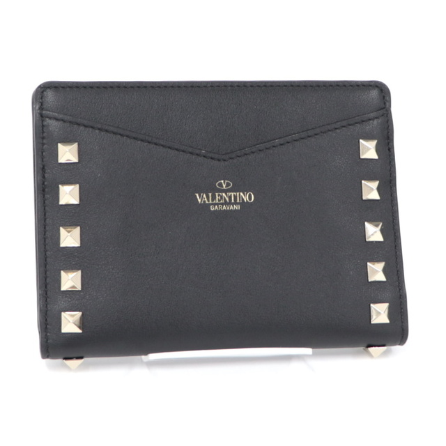 valentino garavani(ヴァレンティノガラヴァーニ)のVALENTINO GARAVANI スタッズ 二つ折り コンパクト レディースのファッション小物(財布)の商品写真
