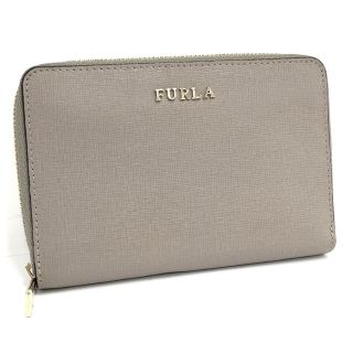 フルラ(Furla)のFURLA ラウンドファスナー 財布 バビロンM レザー グレージュ(財布)