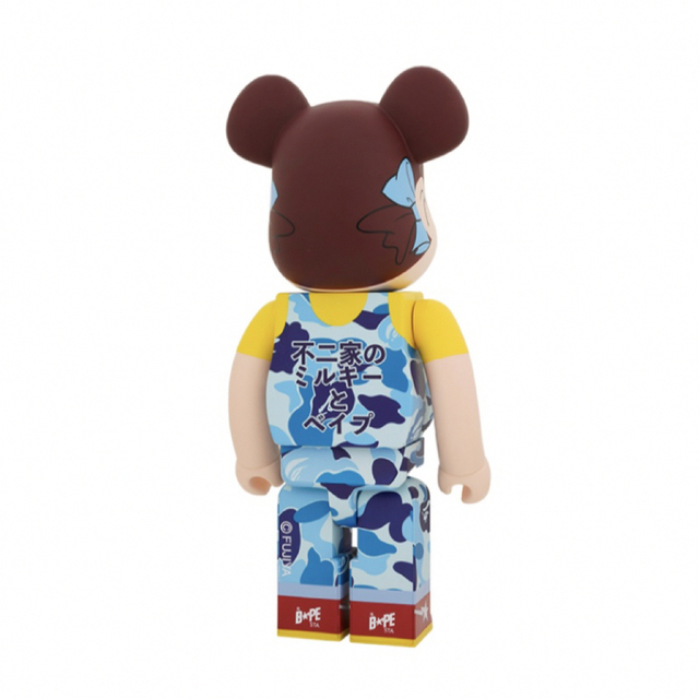 MEDICOM TOY(メディコムトイ)のBE＠RBRICK  BAPE(R) × ペコちゃん 1000%（ブルー） エンタメ/ホビーのフィギュア(その他)の商品写真