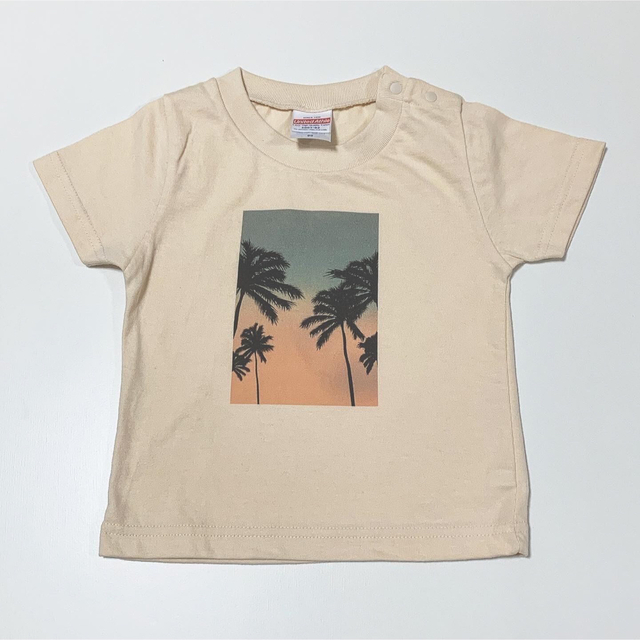 petit main(プティマイン)のpalm tree T shirts 半額SALE キッズ/ベビー/マタニティのキッズ服男の子用(90cm~)(Tシャツ/カットソー)の商品写真