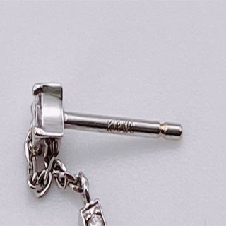 エレガント!未使用美品 K18WG 天然ダイヤモンド計0.3ct ピアスの通販