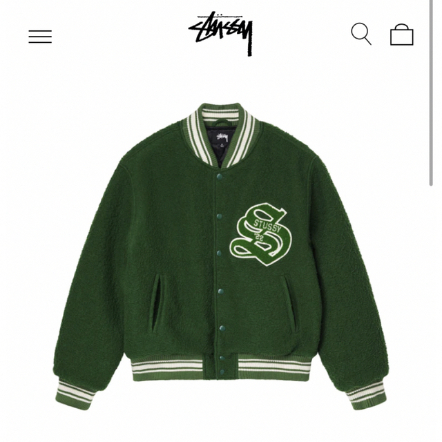 STUSSY(ステューシー)のStussy CASENTINO WOOL VARSITY JACKET メンズのジャケット/アウター(スタジャン)の商品写真