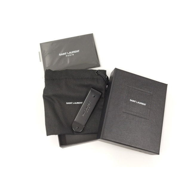 Saint Laurent(サンローラン)のSAINT LAURENT マネークリップ メッキ ブラック 485362 メンズのファッション小物(マネークリップ)の商品写真