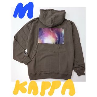 カッパ(Kappa)のKappa バックプリントパーカー/M/アッシュブラウン未使用(パーカー)