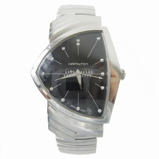 ハミルトン(Hamilton)の美品 ハミルトン H244112 ベンチュラ クオーツ 腕時計 蛇腹ベルト(腕時計)