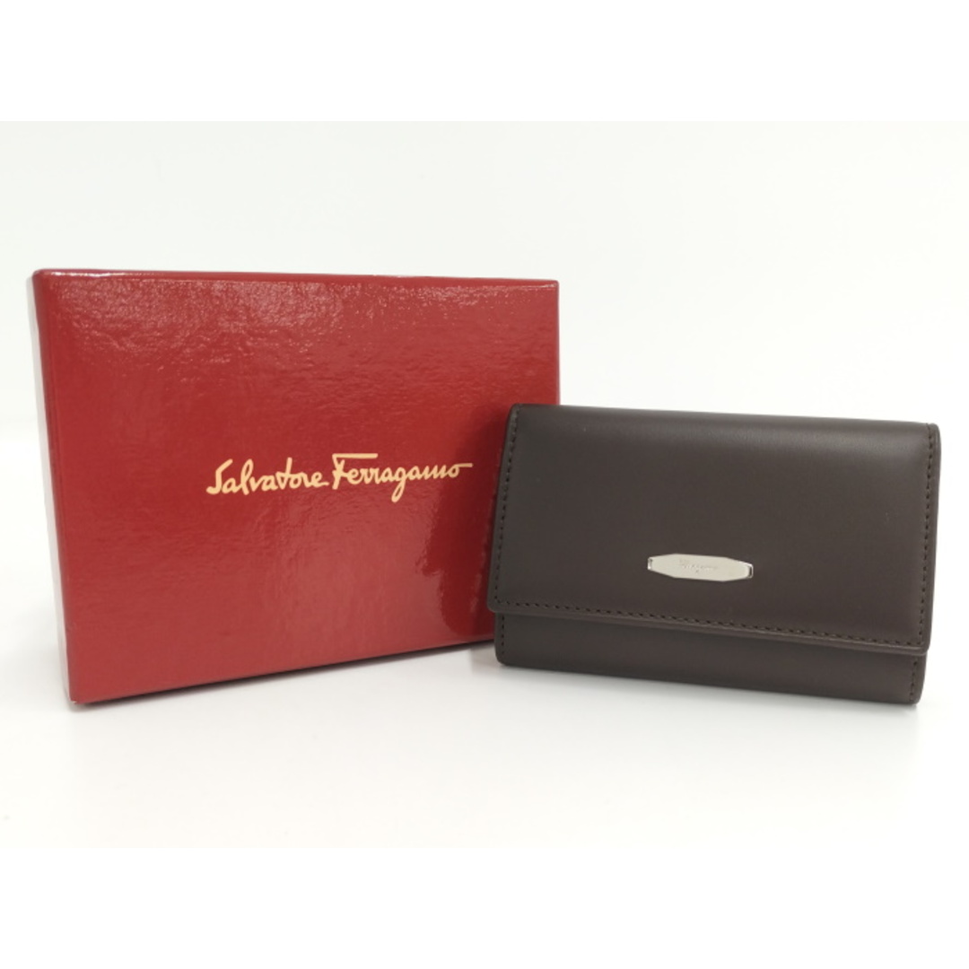 希少色 Salvatore Ferragamo フェラガモ 6連キーケース