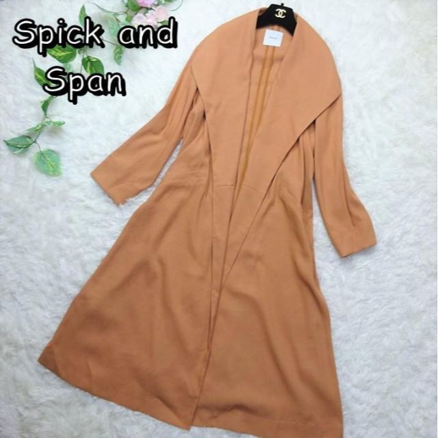 リサ様専用!Spick & Span ビックカラーガウンコート キャメル 38 リサ様専用!Spick & Span ビックカラーガウンコート キャメル 38