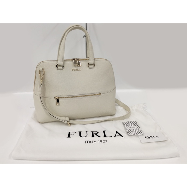 Furla(フルラ)のFURLA ２WAY ショルダーバッグ ハンドバッグ レザー ホワイト レディースのバッグ(その他)の商品写真