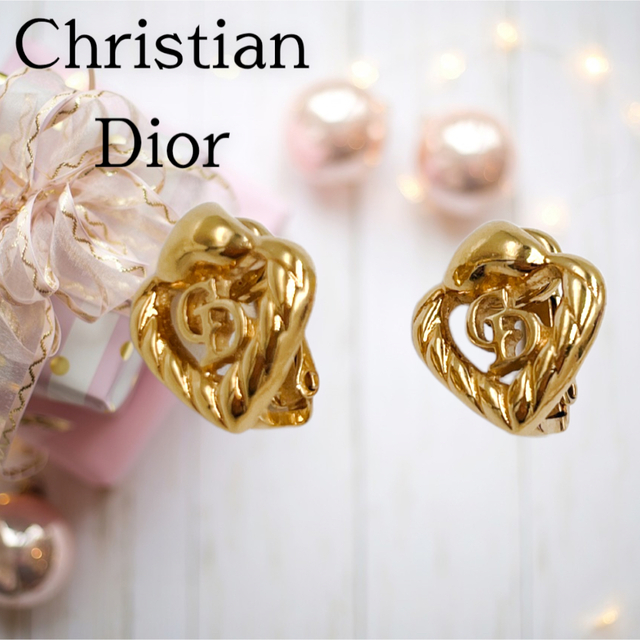 Christian Dior - 美品 Christian Dior★ディオール★イヤリング★ヴィンテージ★ハートの通販 by フォロー割5