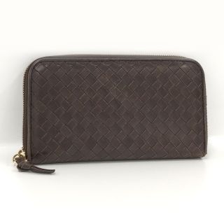 ボッテガヴェネタ(Bottega Veneta)のBOTTEGA VENETA ラウンドファスナー 長財布 イントレチャート(長財布)