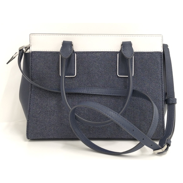 KATE SPADE 2WAY ショルダーバッグ デニム レザー ネイビー KATE SPADE 2WAY ショルダーバッグ デニム レザー ネイビー