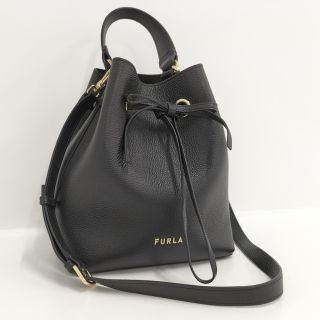 フルラ(Furla)のFURLA 2WAY ショルダーバッグ 巾着 レザー ブラック BQK2CSZ(その他)