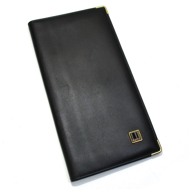 dunhill オックスフォード 札入れ長財布 レザー ブラック WD1390 www