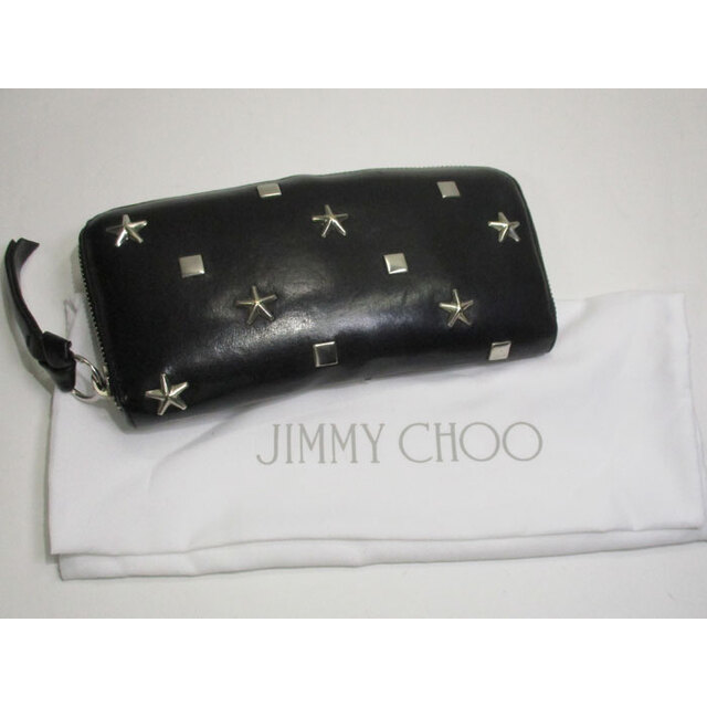 JIMMY CHOO(ジミーチュウ)のJIMMY CHOO ラウンドファスナー長財布 フィリッパ スター スタッズ レディースのファッション小物(財布)の商品写真