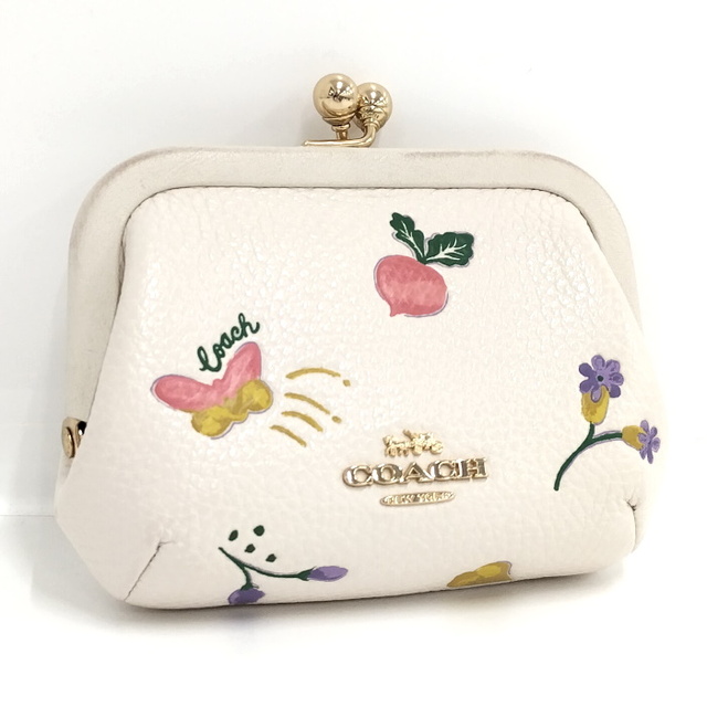 COACH がま口 コインケース 小銭入れ キスロック チョークマルチ レザー | フリマアプリ ラクマ COACH がま口 コインケース 小銭入れ キスロック チョークマルチ レザー | フリマアプリ ラクマ
