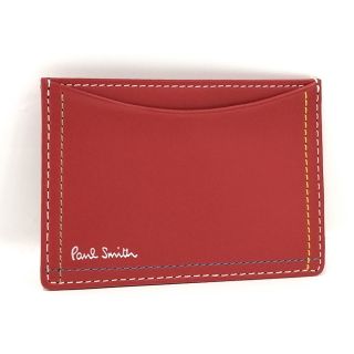 ポールスミス(Paul Smith)のPaul Smith カードケース レザー レッド(名刺入れ/定期入れ)