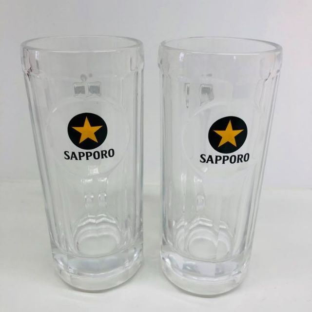 【新品未使用】ペア サッポロビールジョッキ 400ml ビアジョッキ 2個セット インテリア/住まい/日用品のキッチン/食器(グラス/カップ)の商品写真