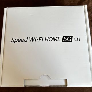 ゼットティーイー(ZTE)のUQ WIMAX speedWiFi  HOME5G L11(PC周辺機器)