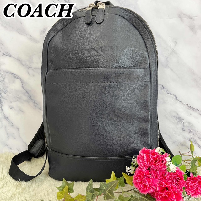 送料無料　COACH コーチ ロゴ型押し バックパック リュック　f54135